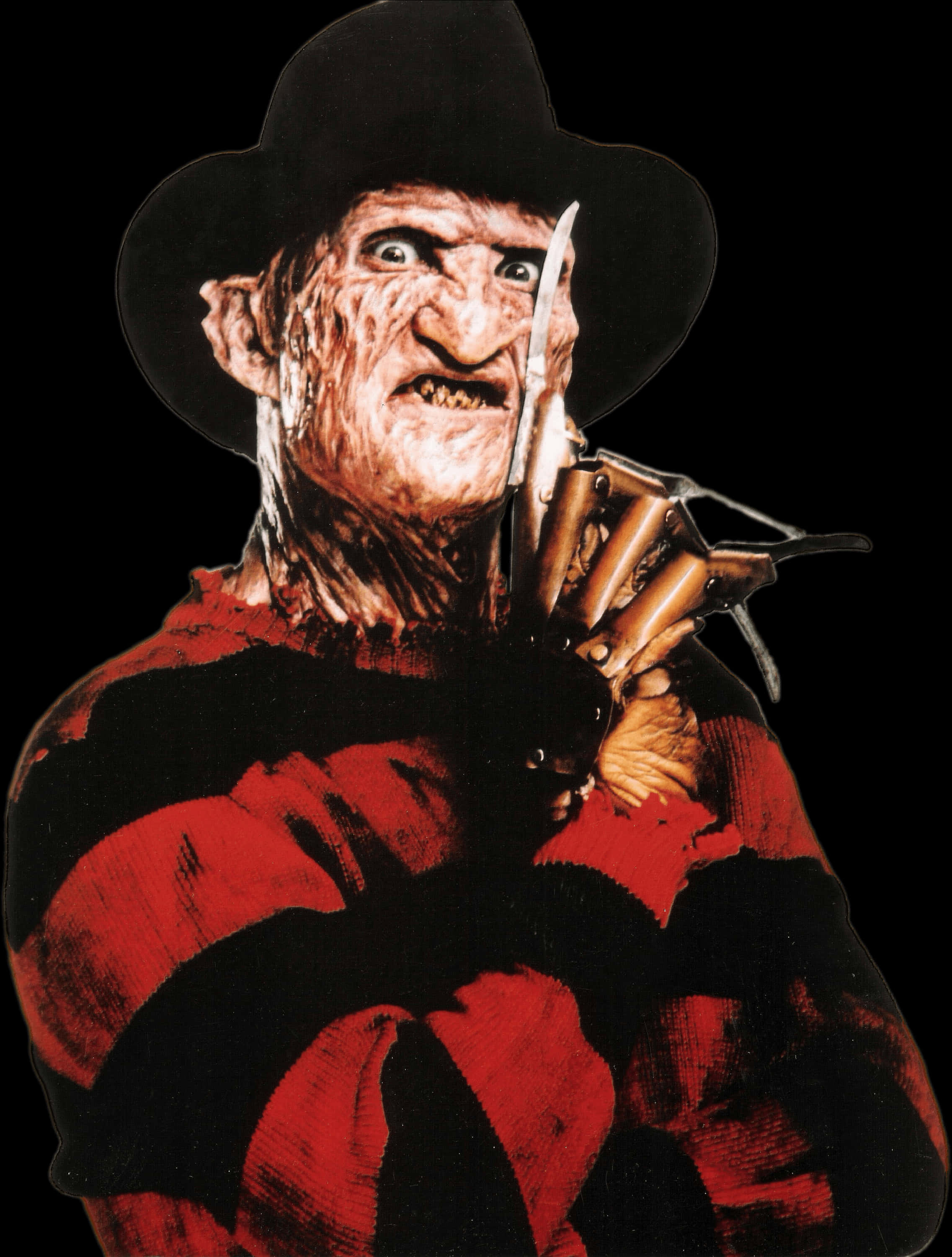 Freddy Krueger Iconic Horror Figure PNG
