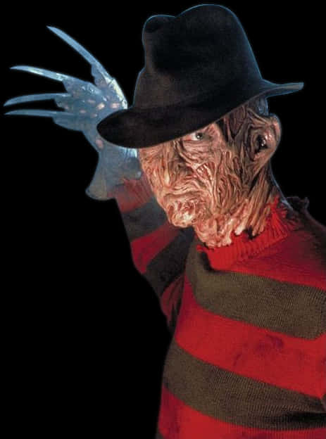 Freddy Krueger Iconic Horror Figure PNG