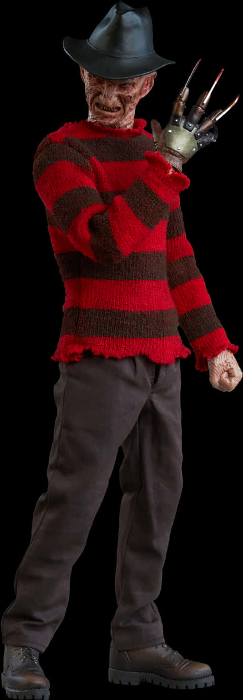 Freddy Krueger Iconic Pose PNG