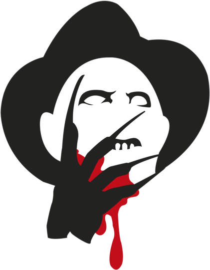 Freddy Krueger Silhouettewith Claw PNG