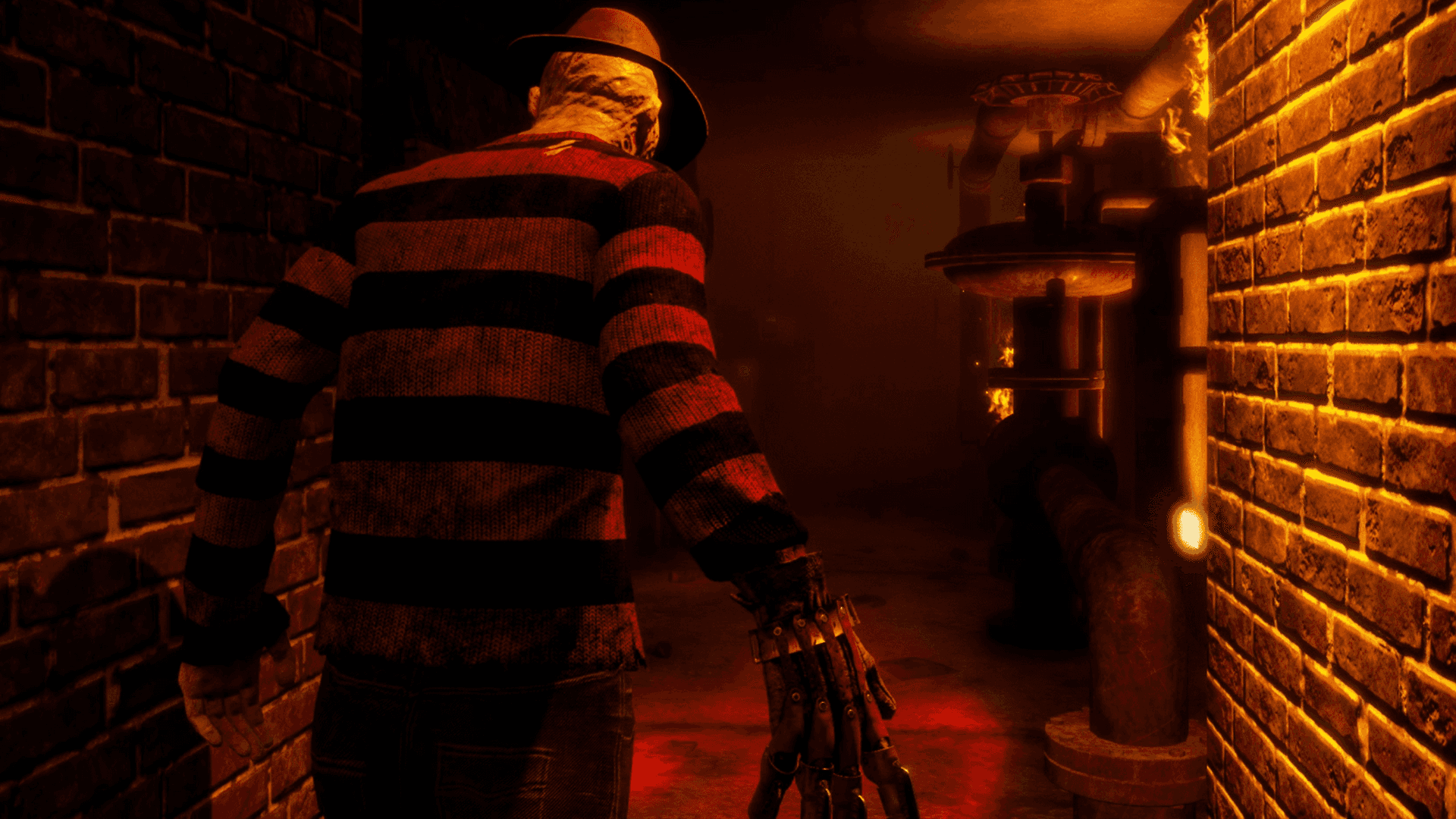 Freddy Krueger Standing Ominously In A Foggy Atmosphere