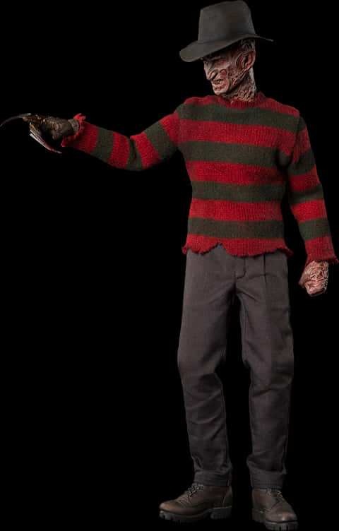 Freddy Krueger Standing Pose PNG