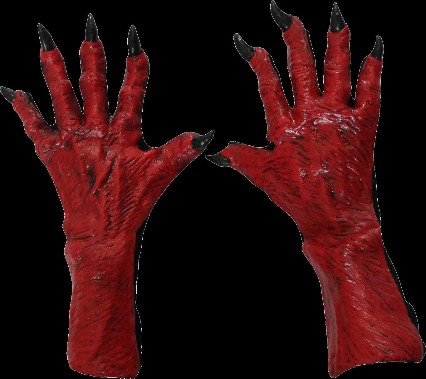 Freddy Krueger Style Clawed Gloves PNG