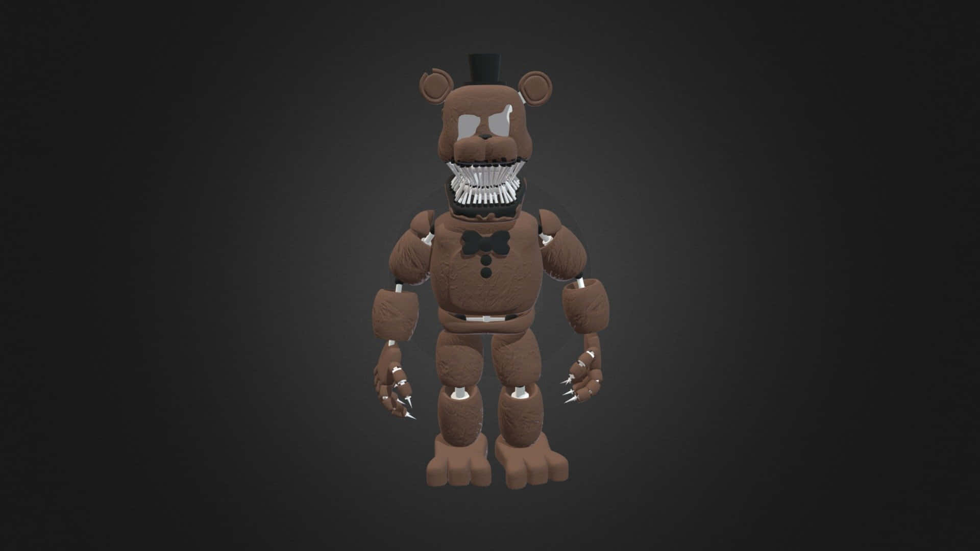 Ein3d-modell Eines Bären Aus Five Nights At Freddy's.