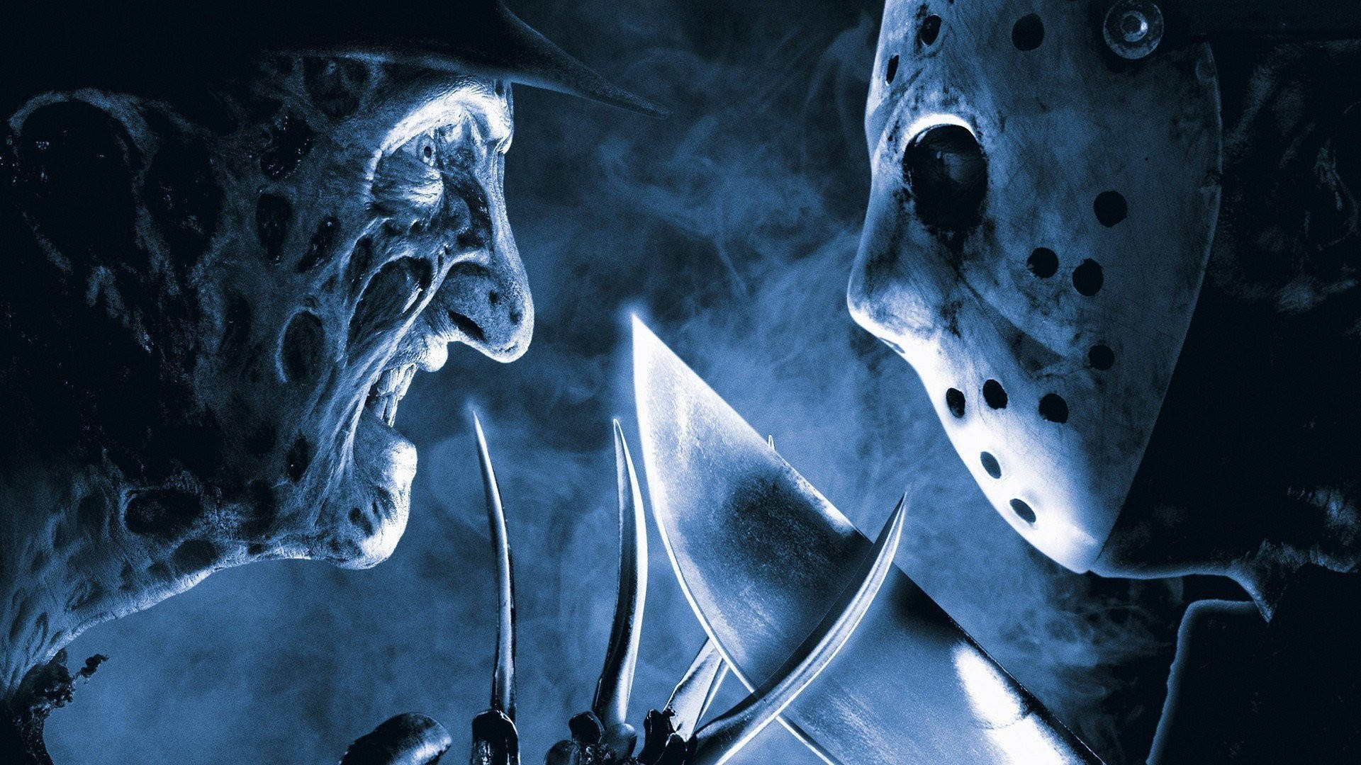 Freddy Vs Jason Horror Movie Poster Wallpaper