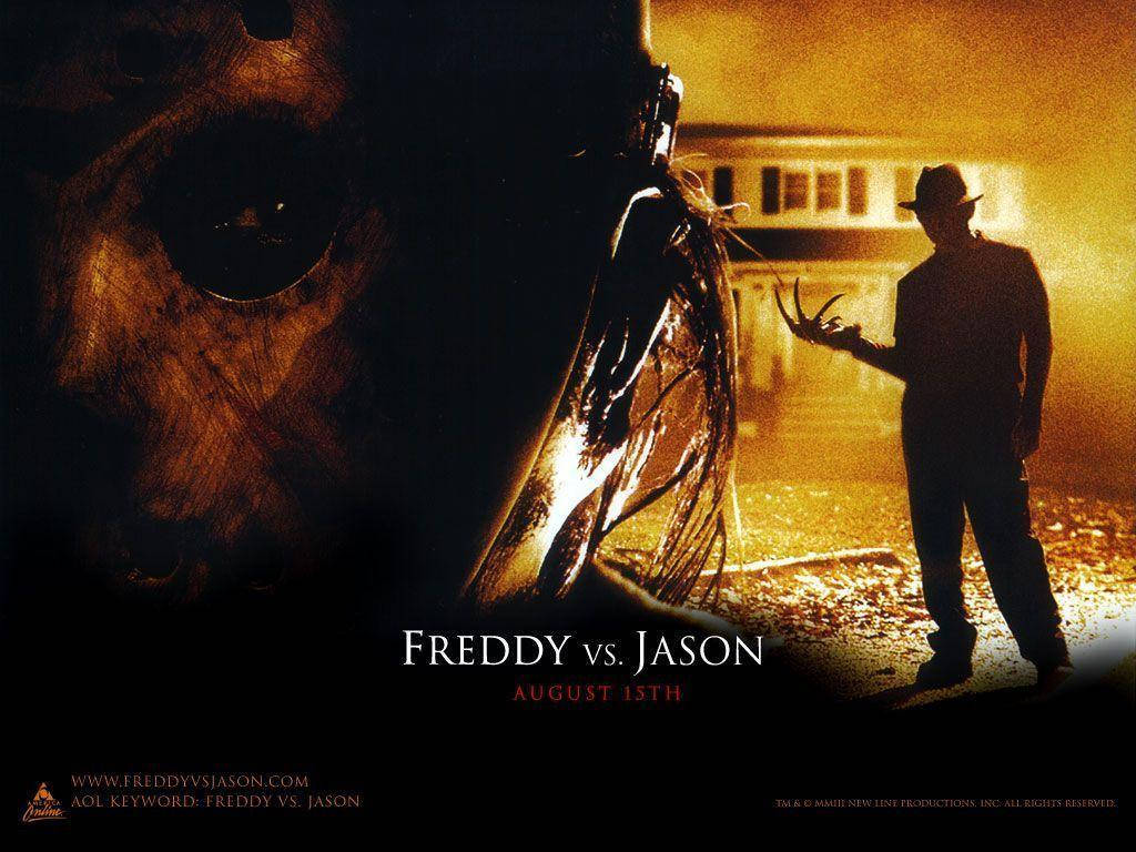 Freddy Vs Jason: Iconic Horror Movie Wallpaper