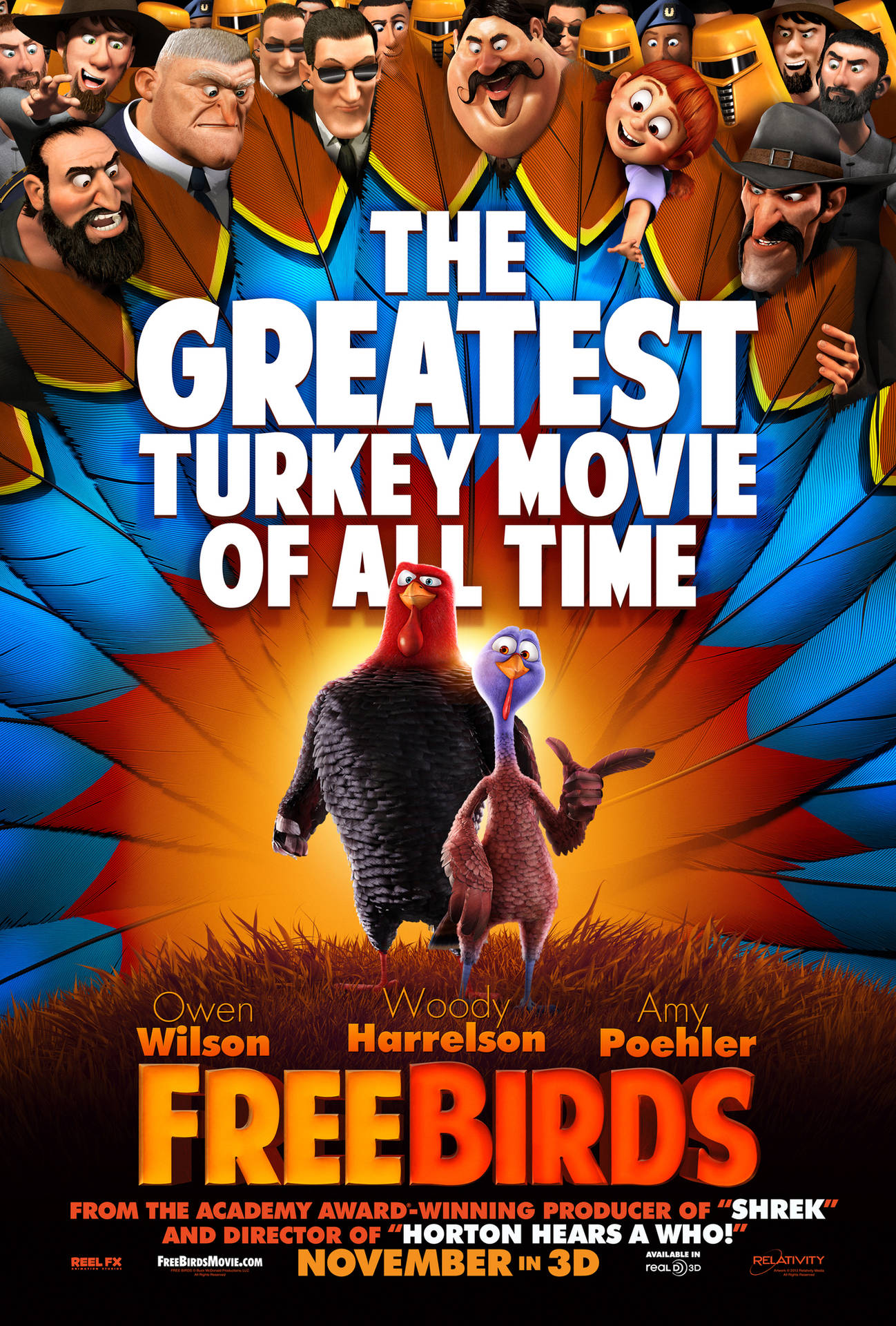 Free Birds Movie Fun Promotional Poster Wallpaper
