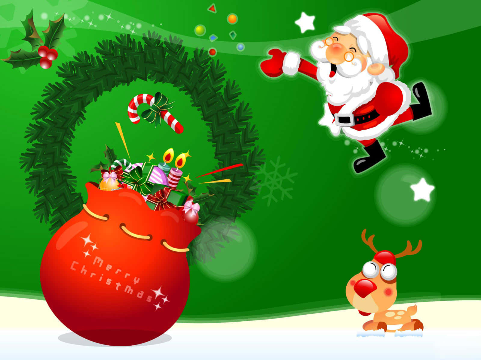 Free Christmas Background 1600 X 1200 Background