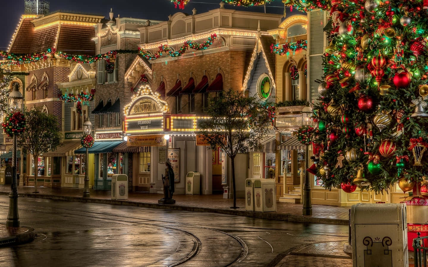 Immaginegratuita Del Magico Natale A Disneyland