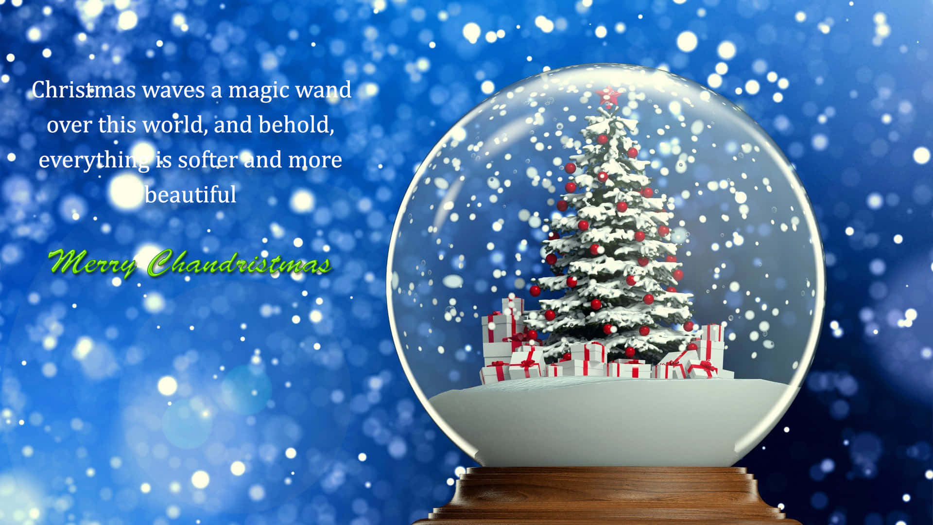 Free Christmas Snow Globe Picture