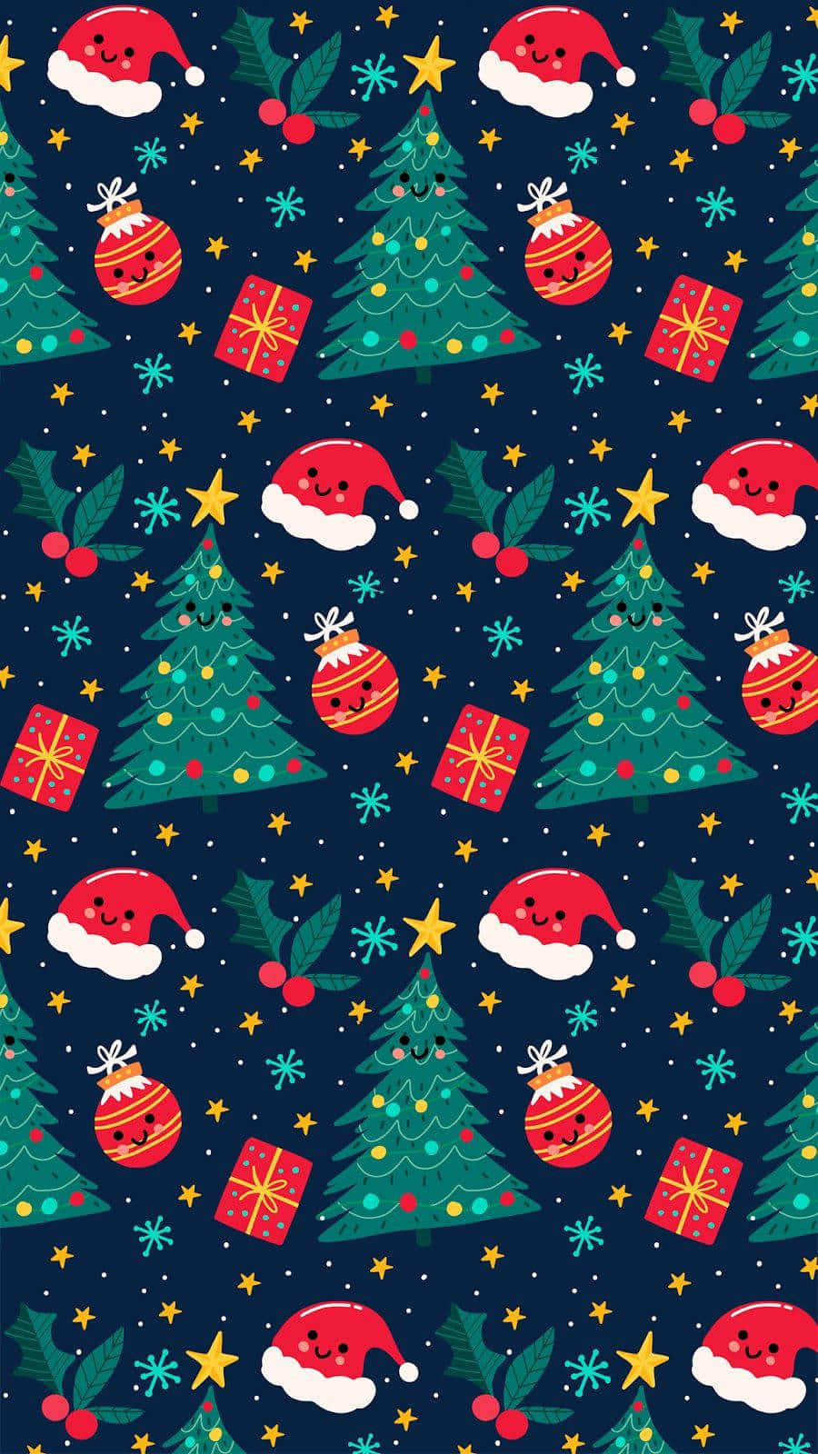Free Christmas Holiday Pattern Picture