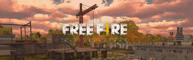 Free Fire Banner In Open Grounds Wallpaper