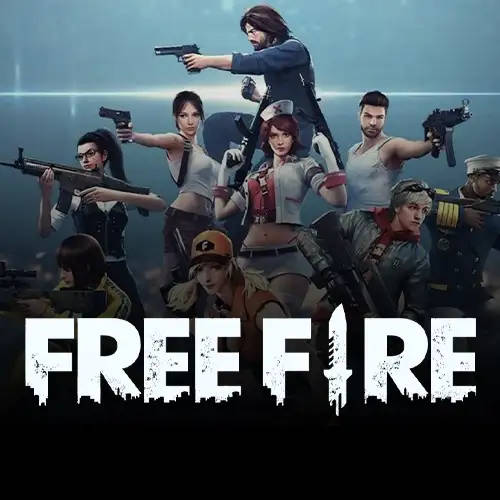 Free Fire Banner With Characters Wallpaper