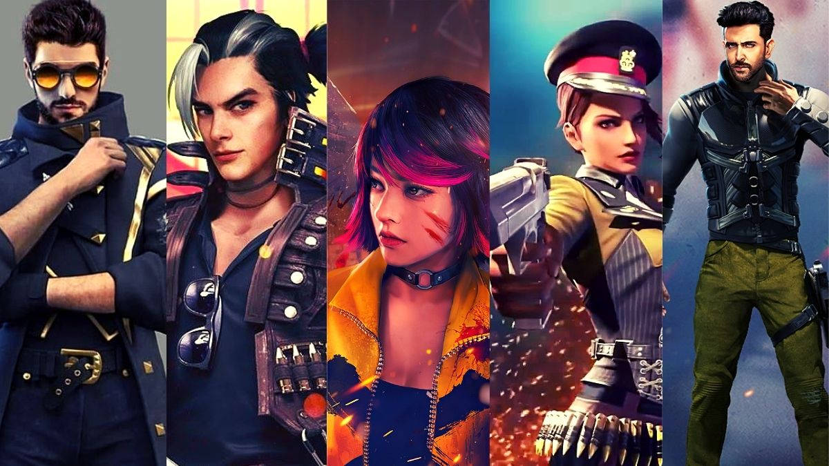 Free Fire Characters Collage Picture