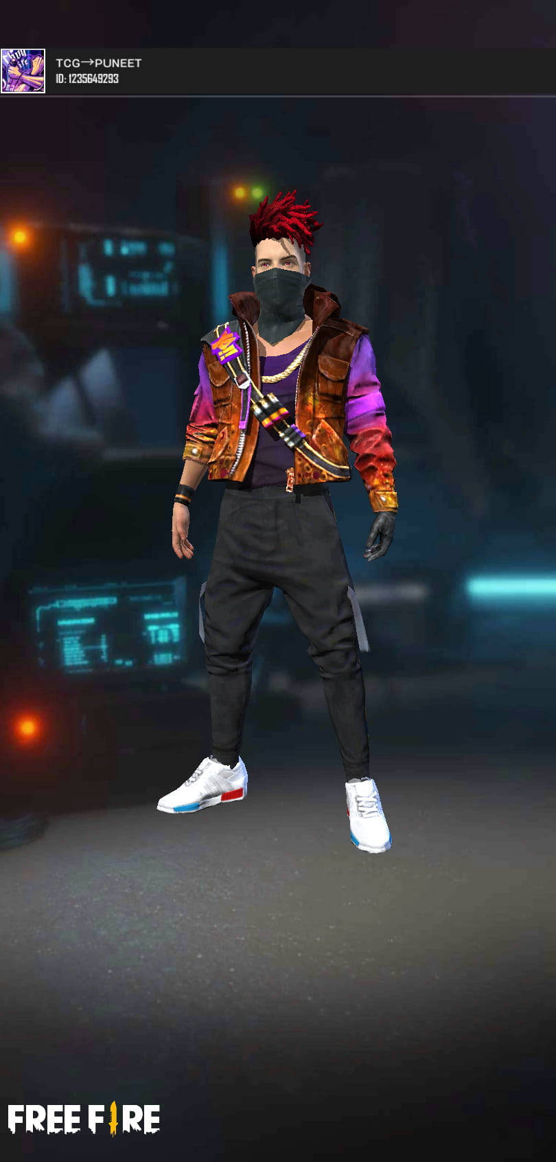 Free Fire Dj Alok Colorful Jacket Picture