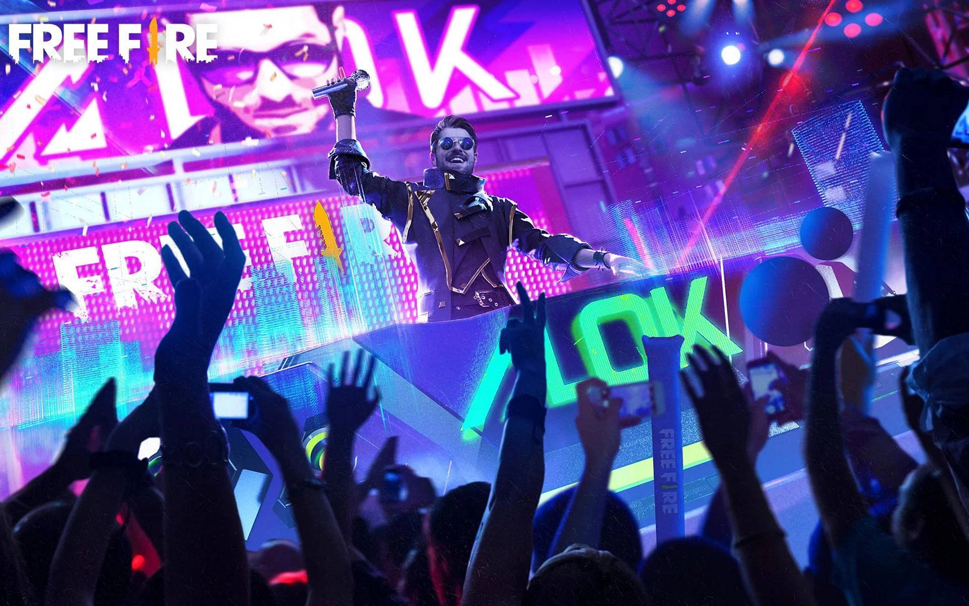 Gratis brand DJ Alok In-Game koncert wallpaper Wallpaper