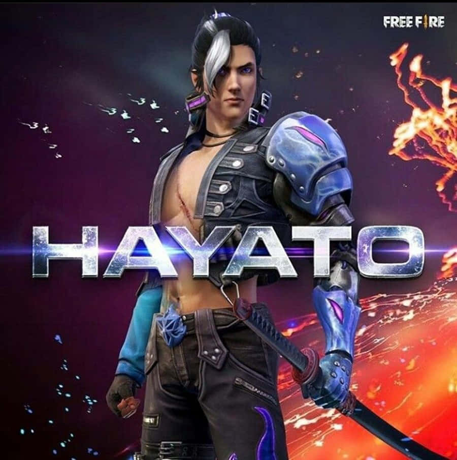 Free Fire Hayato Elite Game Poster Wallpaper