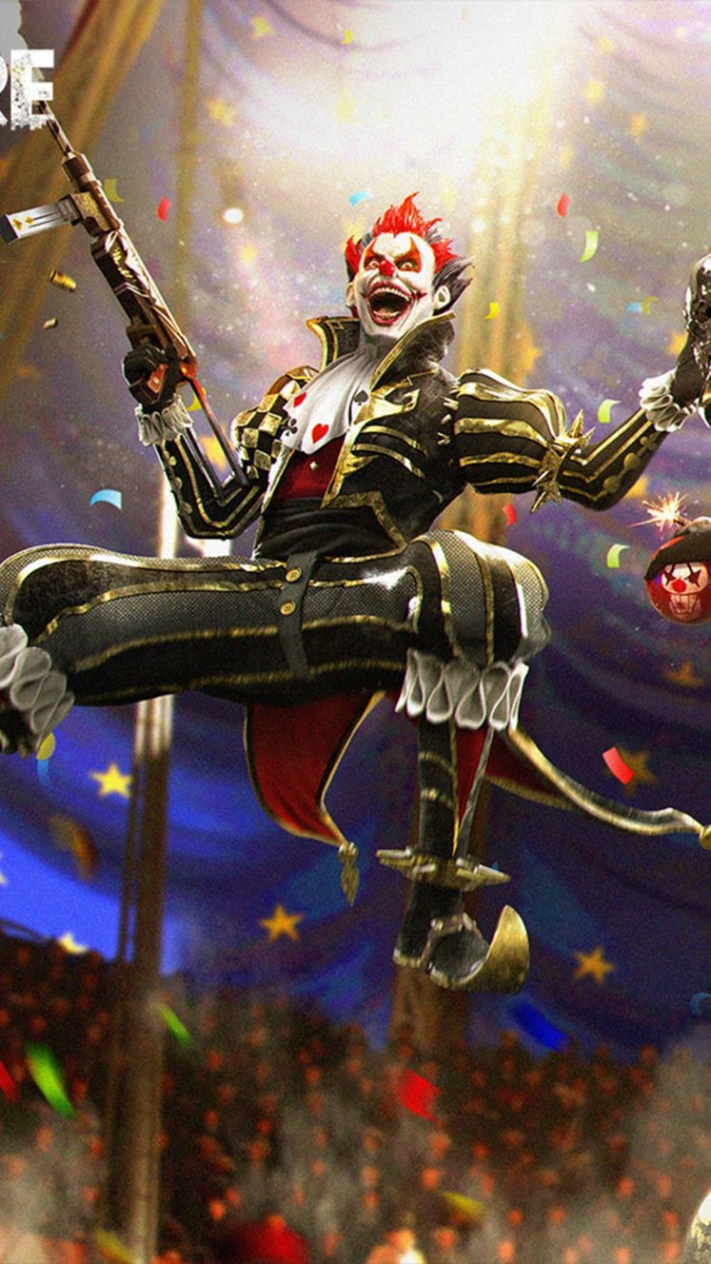 Free Fire Joker Jumping Wallpaper