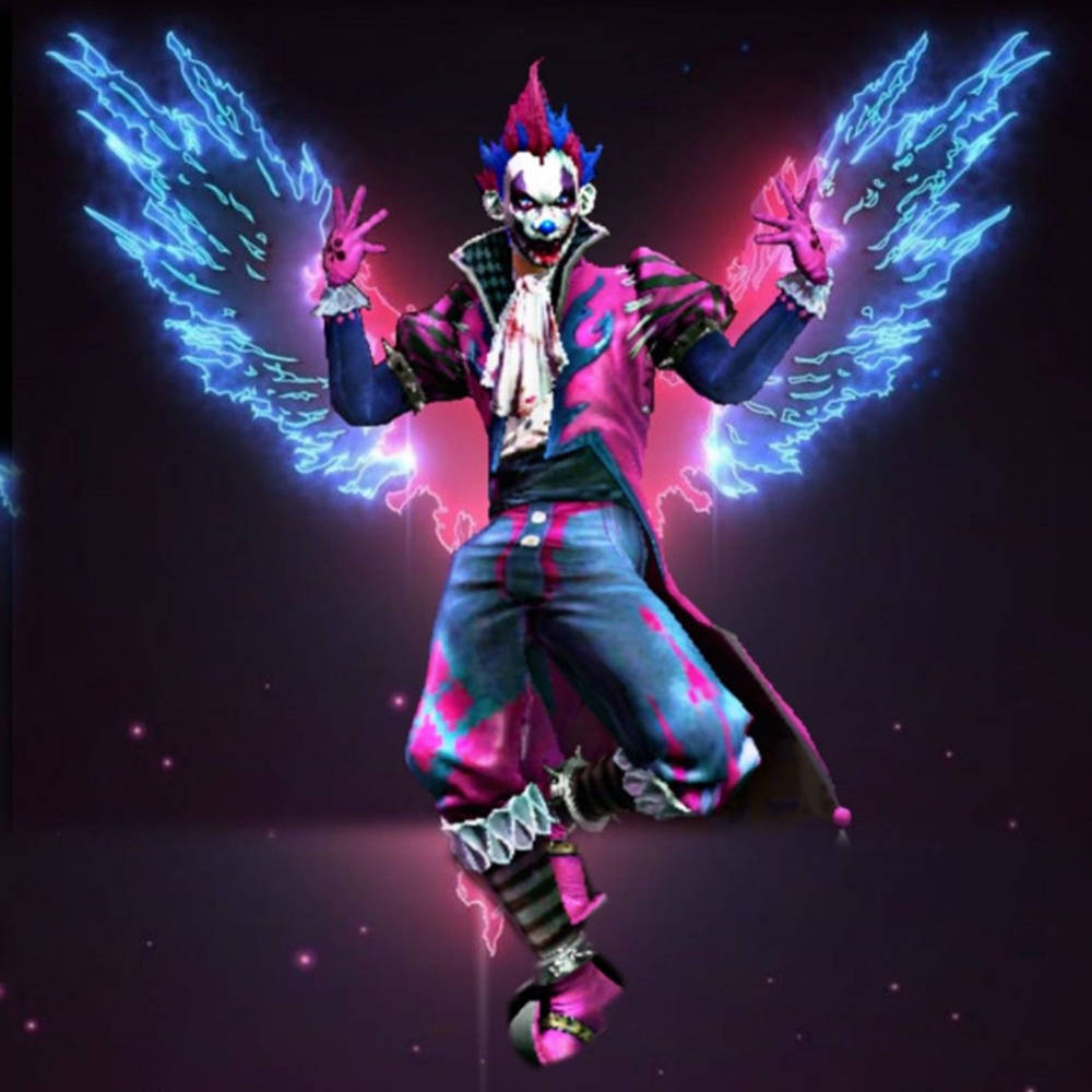 Free Fire Joker With Wings Wallpaper