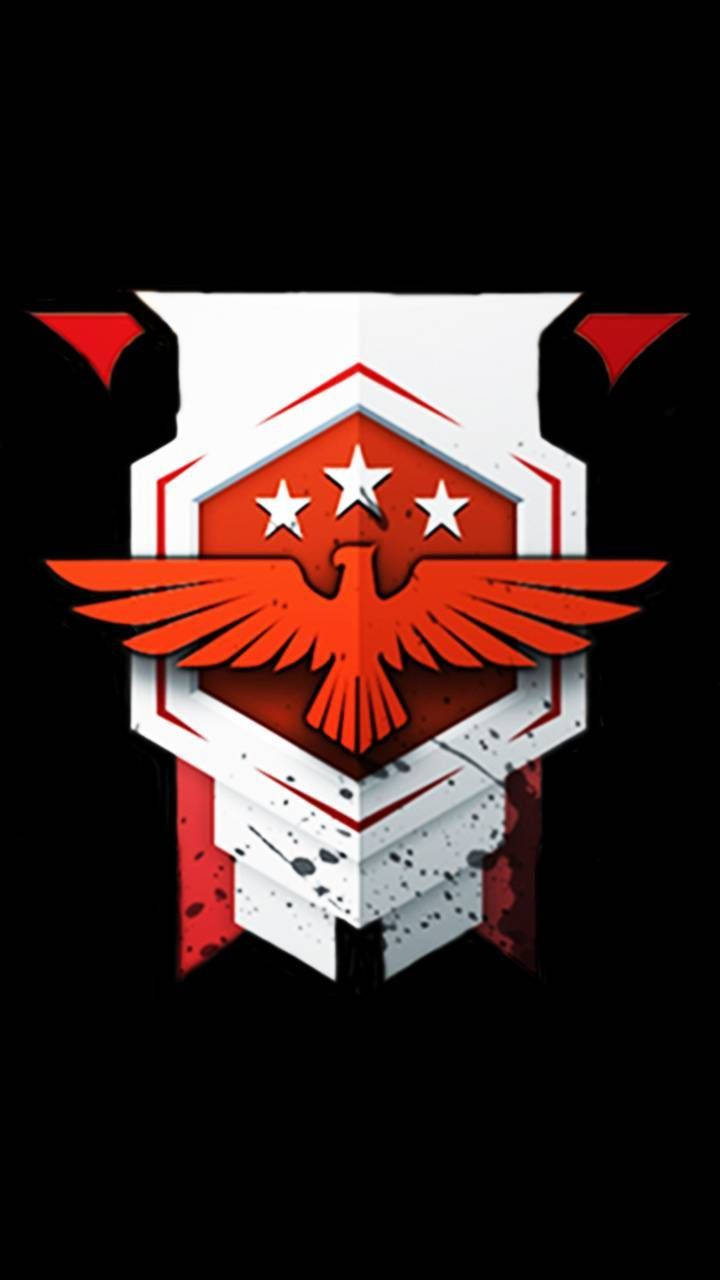 Free Fire Logo Red Eagle Wallpaper