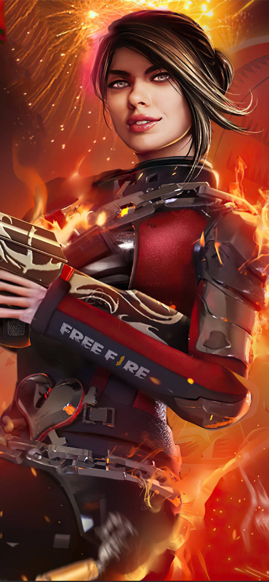 Free Fire Season 1 Red Body Suit Picture