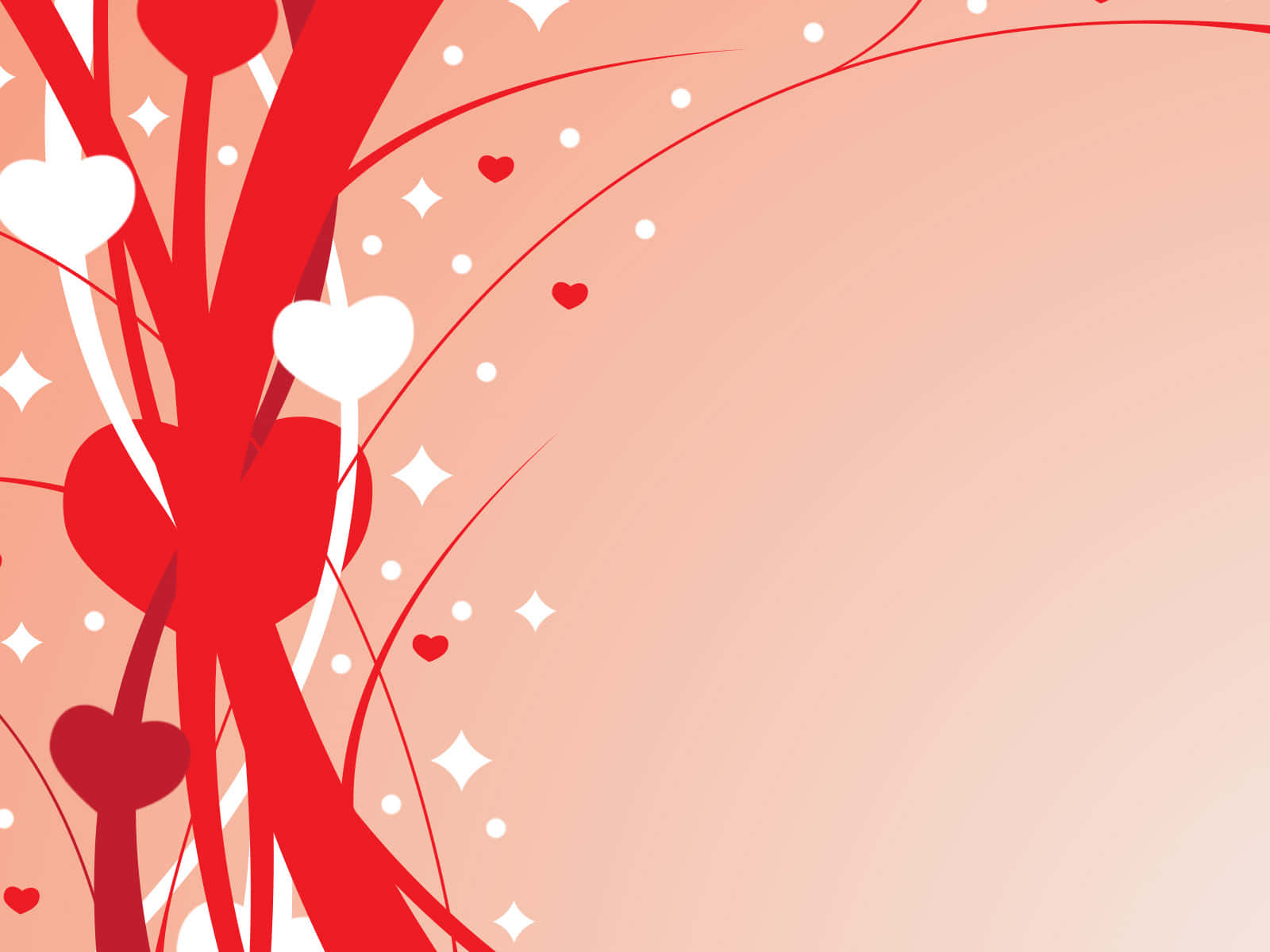 Valentine's Day Background With Hearts And Stars