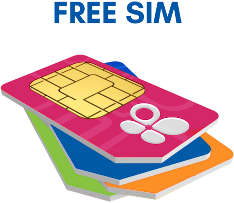 Free S I M Card Stack Promotion PNG