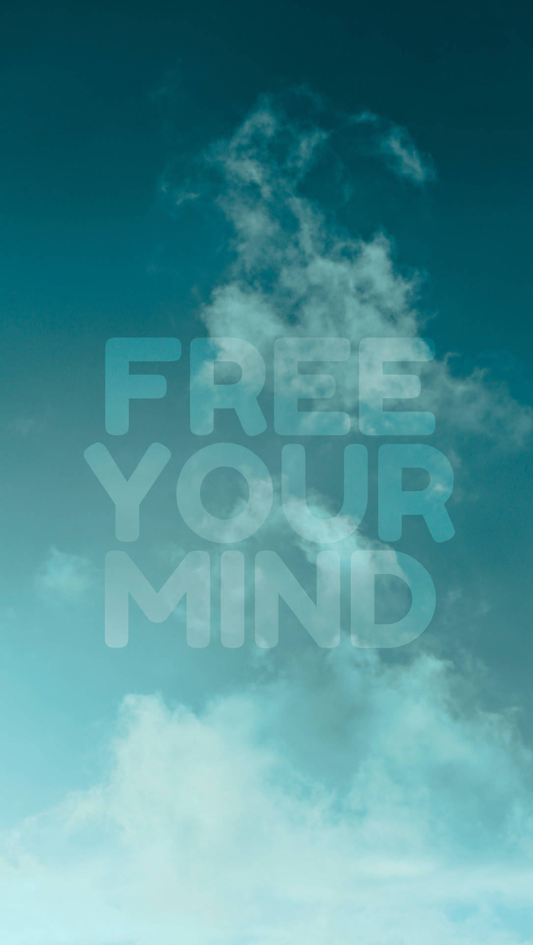 Free Your Mind In Sky Background Wallpaper