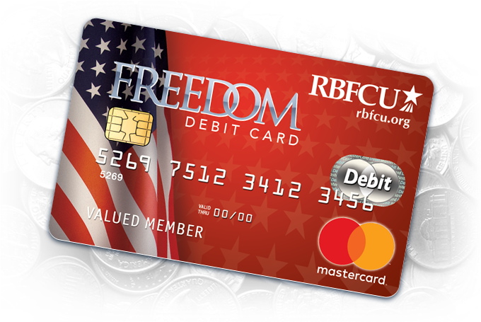 Freedom Debit Card R B F C U Mastercard PNG