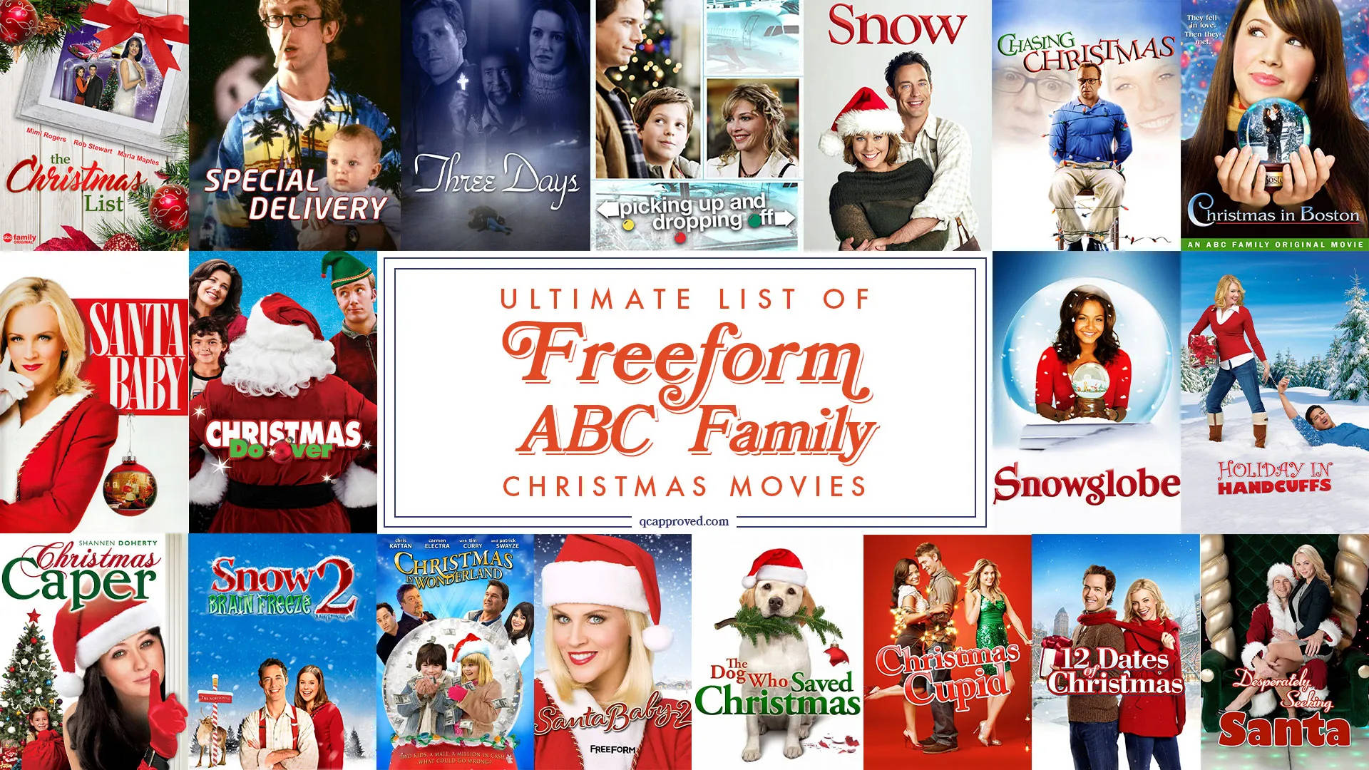 Freeform Movies Christmas Collage Wallpaper
