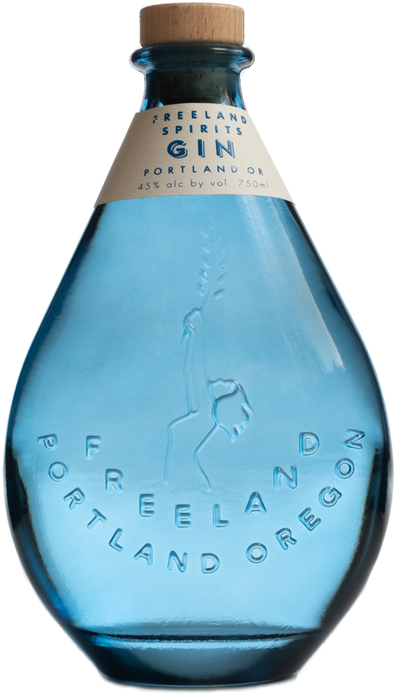 Freeland Spirits Gin Bottle PNG