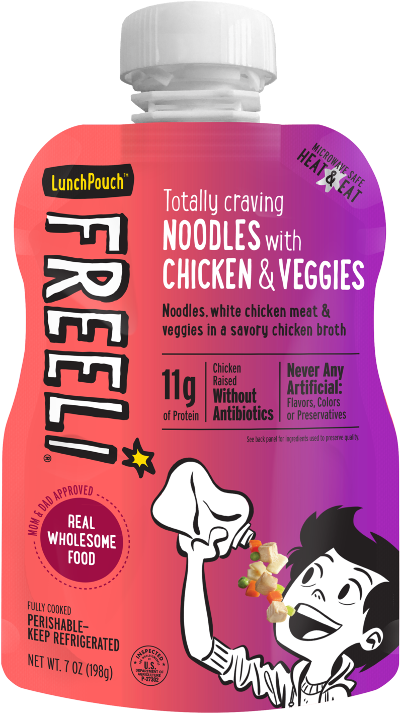 Freeli Noodles Chicken Veggies Pouch PNG