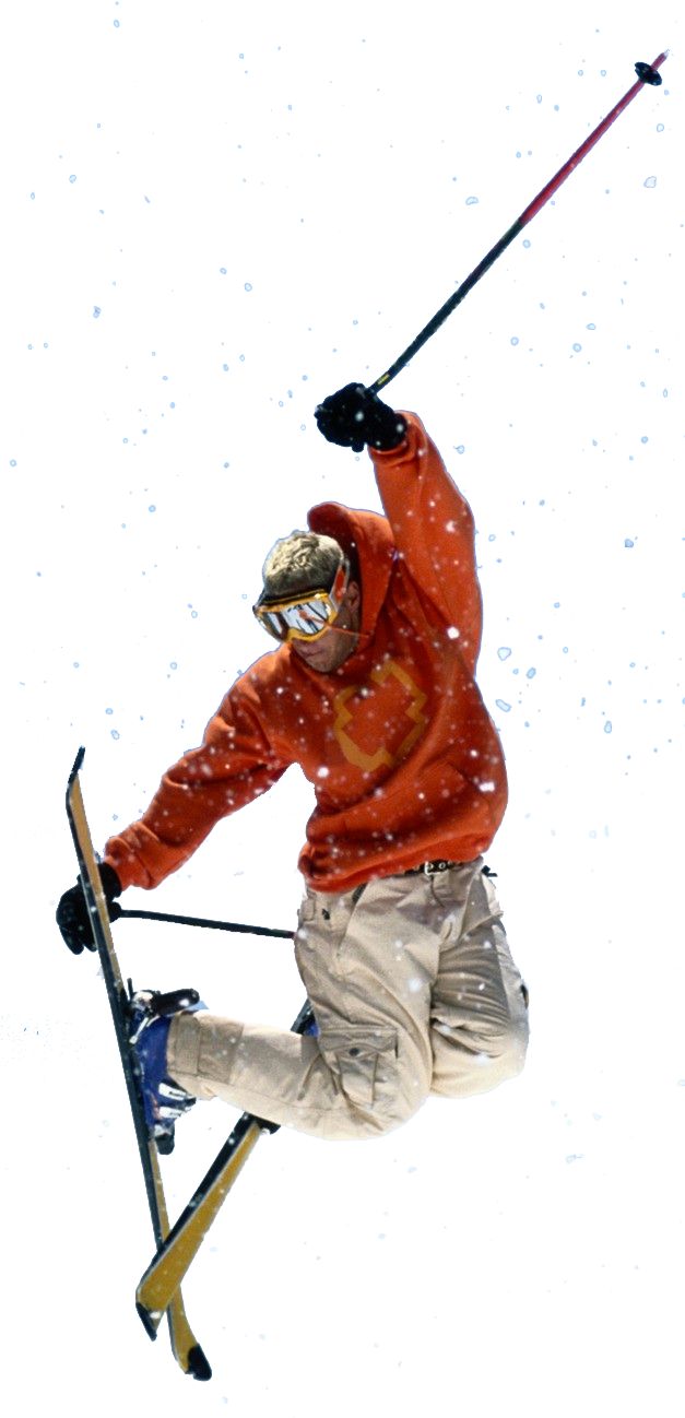 Freestyle Skier Mid Air Trick PNG
