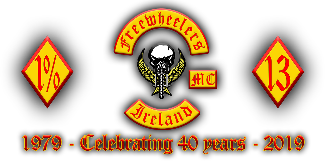 Freewheelers_ M C_ Ireland_40th_ Anniversary_ Logo PNG