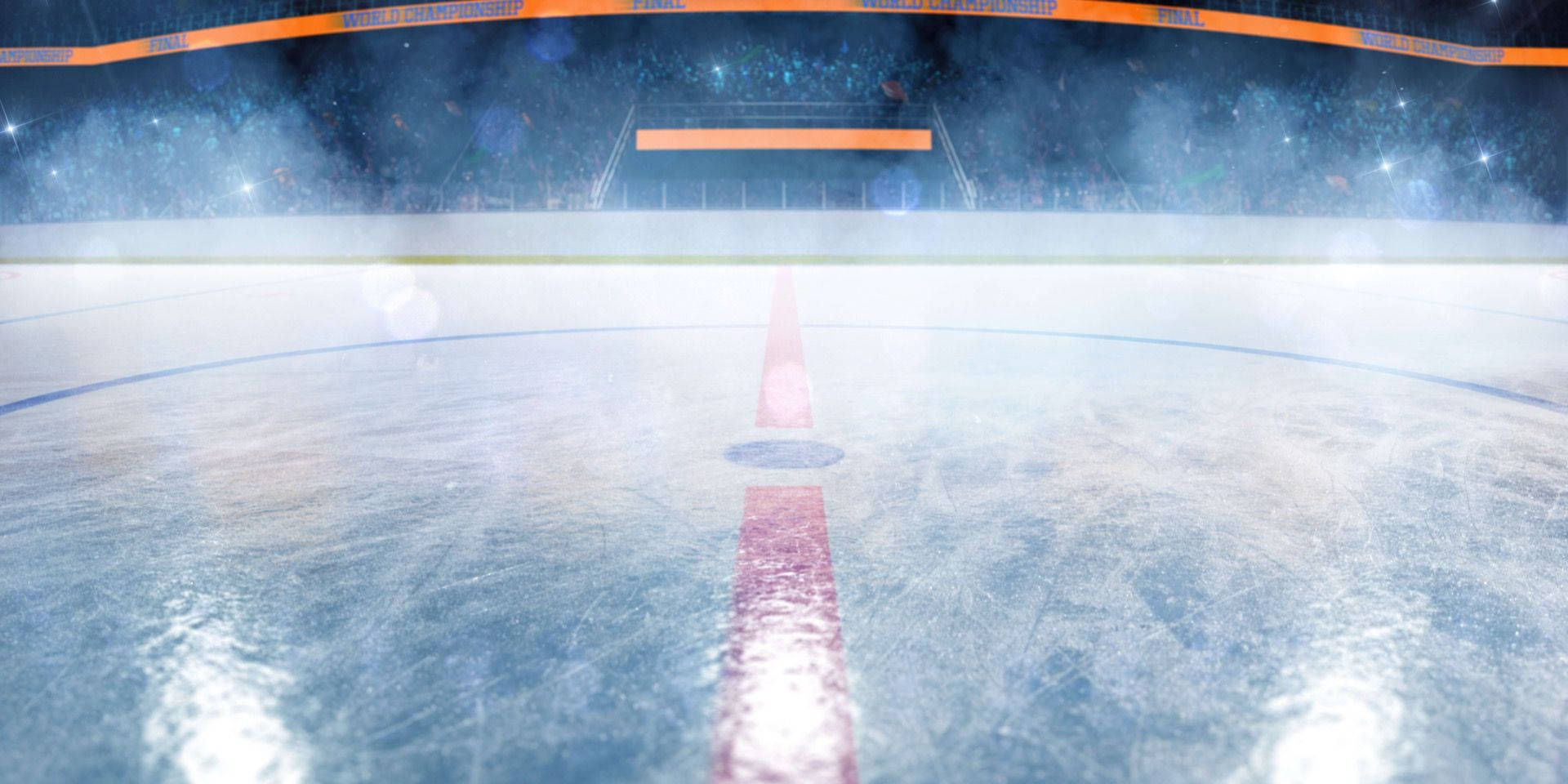 Fri snerig ishockeybane. Wallpaper