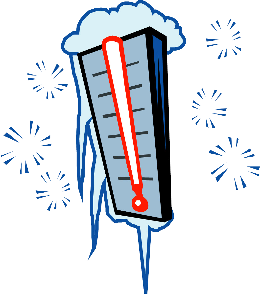 Freezing Thermometer Graphic PNG