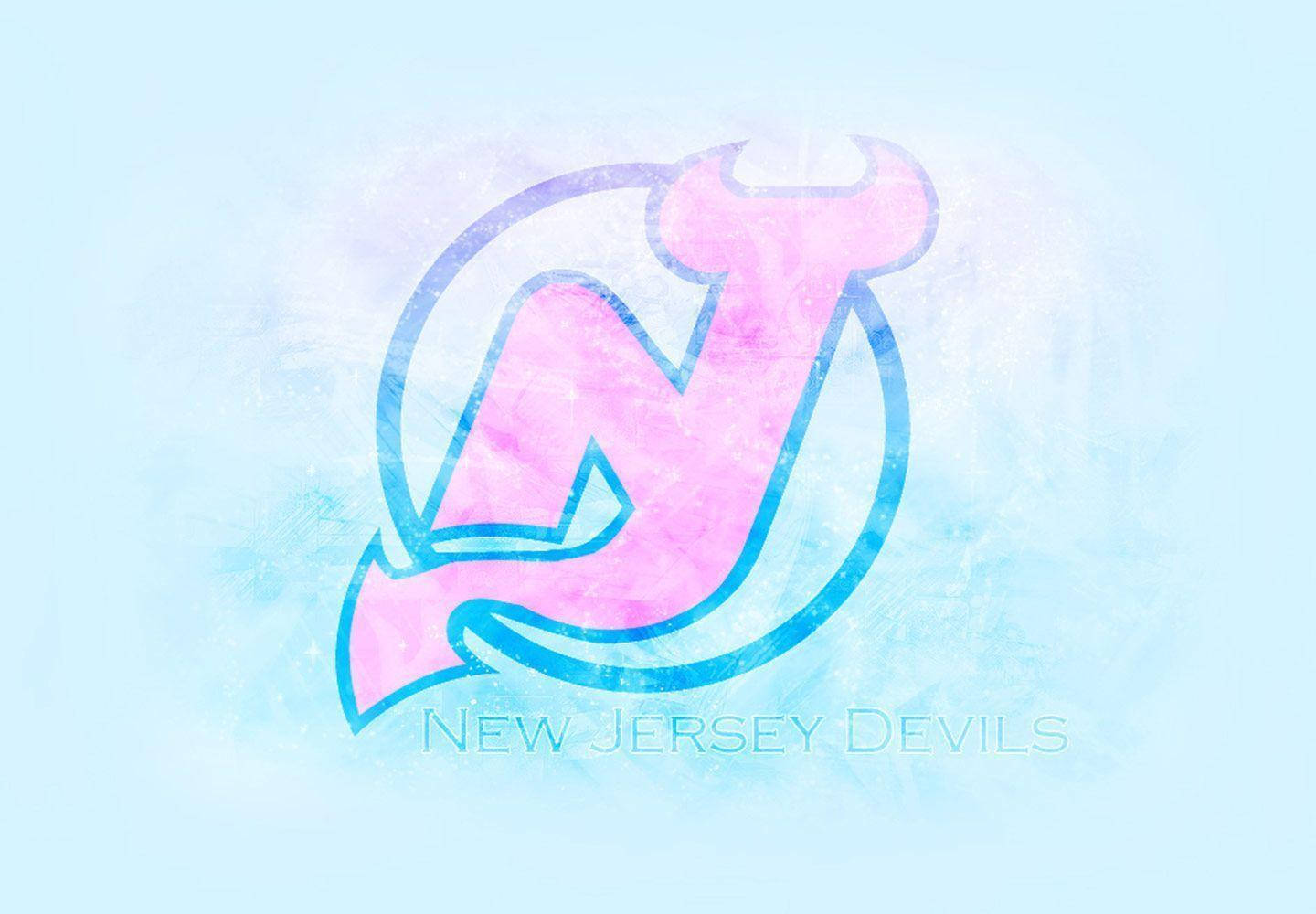 Freezing White New Jersey Devils Logo Wallpaper