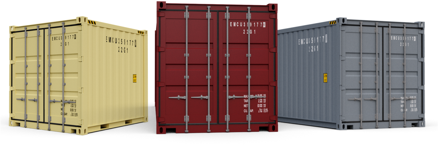 Freight Containers Variety PNG