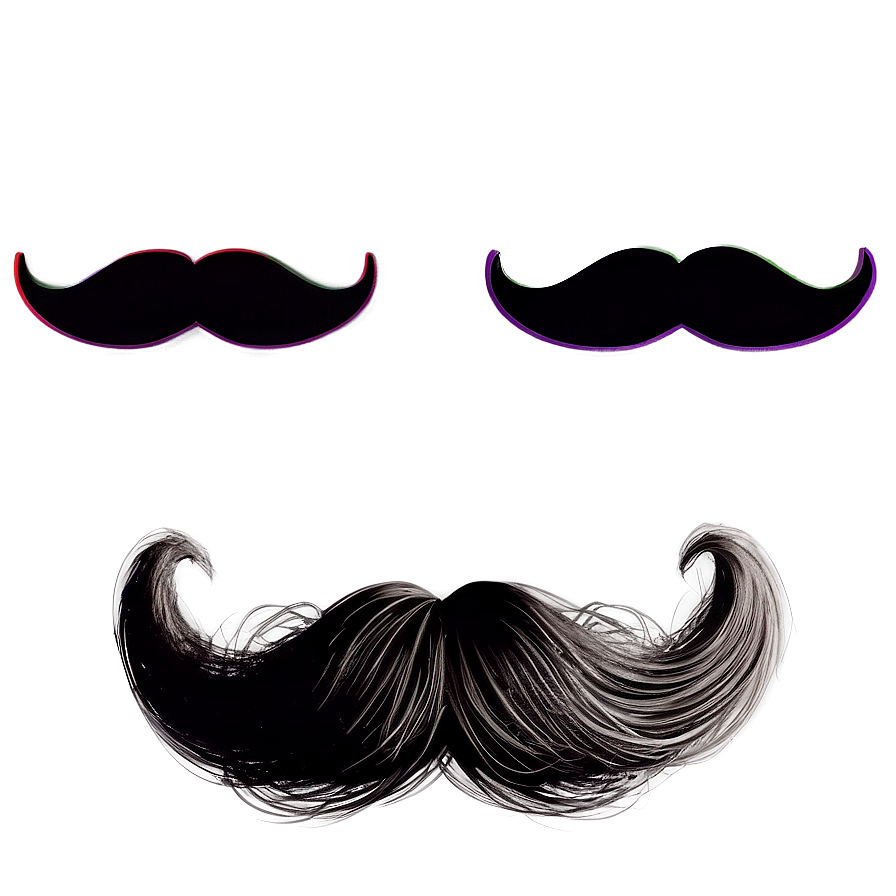 Download French Artist Mustache Png Wdn | Wallpapers.com