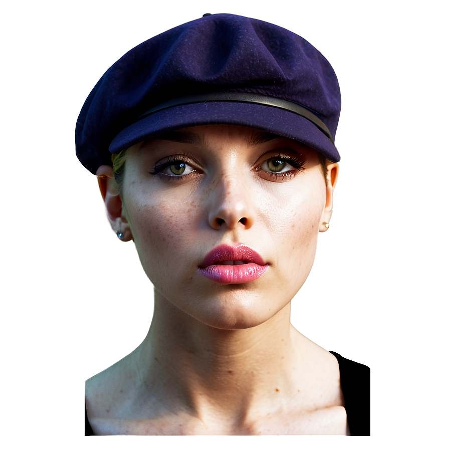 French Beret Fashion Icon Png 06132024 PNG