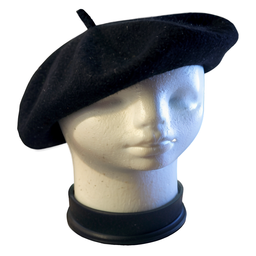 French Beret Fashion Icon Png Qeu PNG