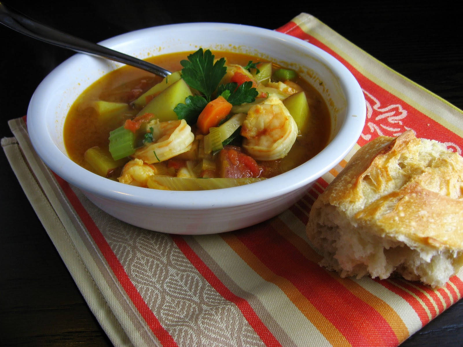 French Bouillabaisse Seafood Vegetable Soup Wallpaper