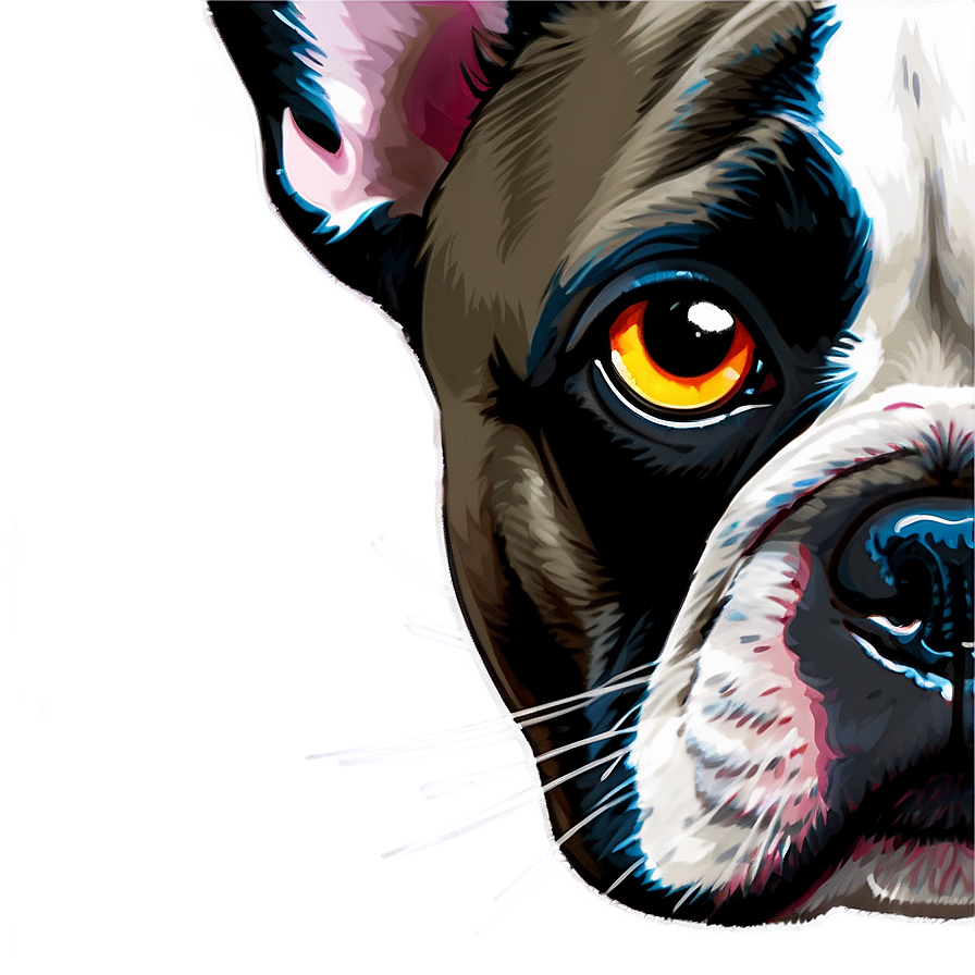 French Bulldog Art Png 06202024 PNG