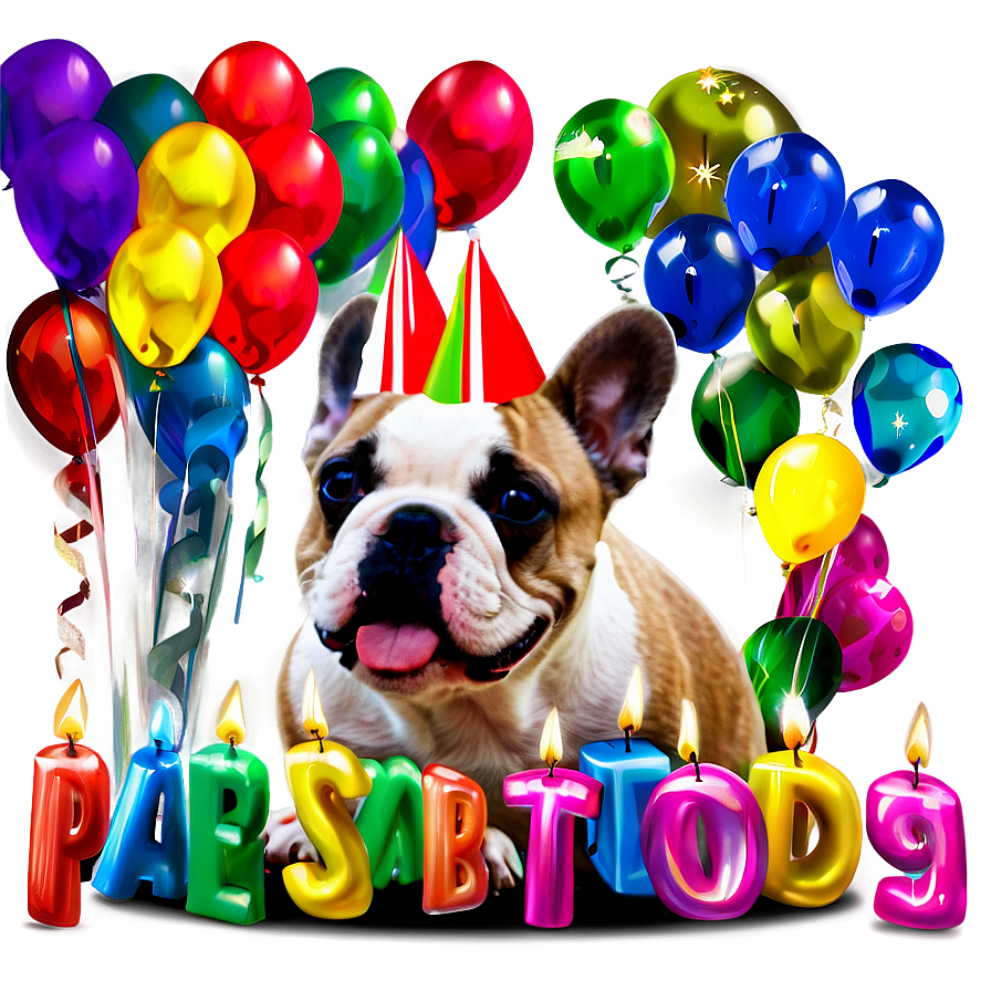 French Bulldog Birthday Png Lnx PNG