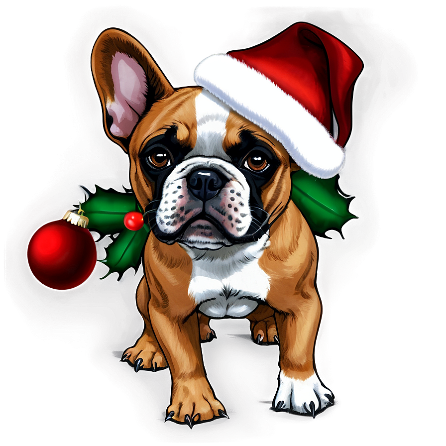 French Bulldog Christmas Png 95 PNG