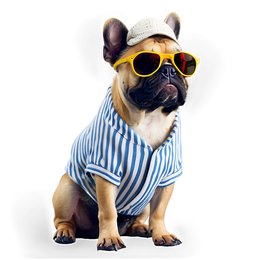 French Bulldog In Clothes Png Qnv46 PNG