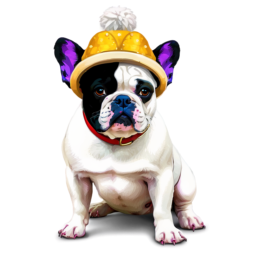 French Bulldog In Hat Png 06202024 PNG