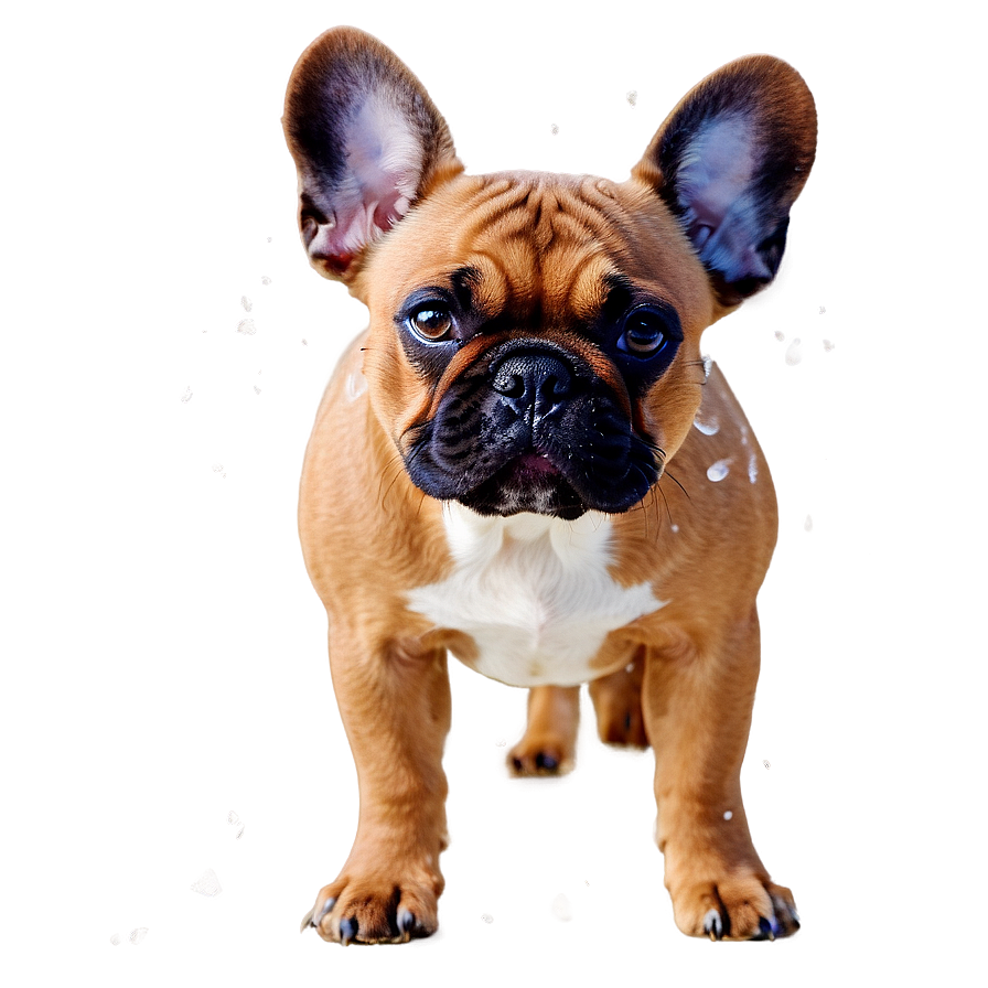 French Bulldog In Snow Png 60 PNG