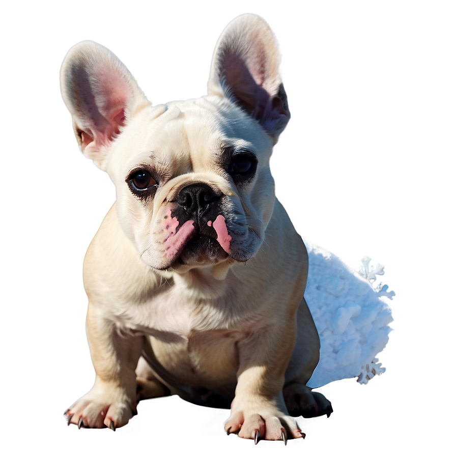 French Bulldog In Snow Png Nks PNG