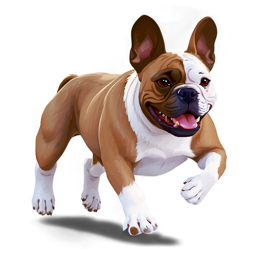 French Bulldog Running Png Kjx37 PNG